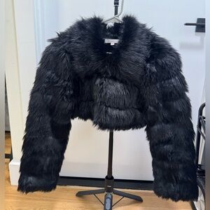 Hot & Delicious Black Cropped Jacket